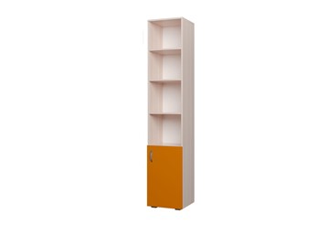 Детский шкаф-пенал 400 1Д Млечный дуб, Оранжевый в Ижевске