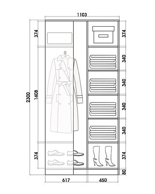 Детский шкаф-купе угловой Хит-У-23-4-77-21, Абстракция №5, Ясень шимо светлый в Сарапуле - изображение 2
