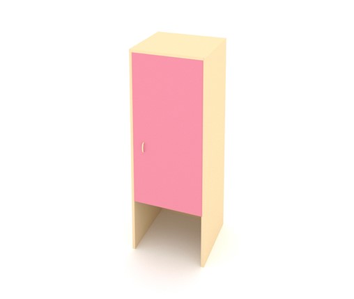 Шкаф детский ДП-2 Беж + Розовый в Сарапуле - изображение