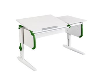 Детский стол-трансформер 1/75-40 (СУТ.25) белый/белый/Зеленый в Сарапуле