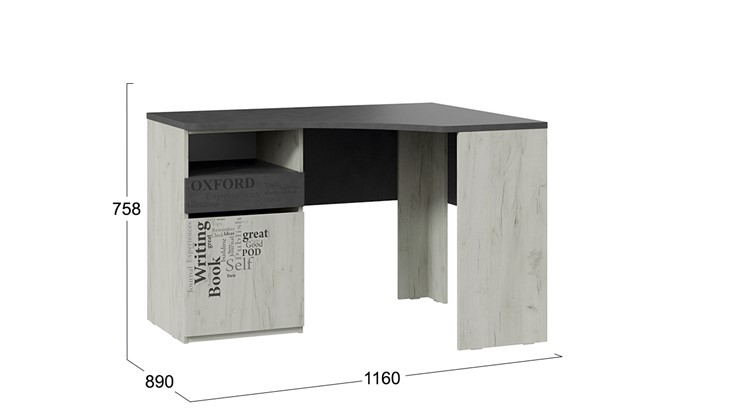 Детский угловой стол с ящиками Оксфорд-2 ТД-399.15.03 в Сарапуле - изображение 5