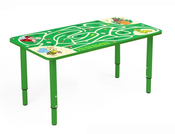 Растущий стол Насекомые (Бежевый,Зеленый) в Сарапуле - изображение