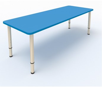 Детский стол 2-местный  (по одну сторону столешн.) СДО-2 (0-3) синий (МДФ) в Глазове