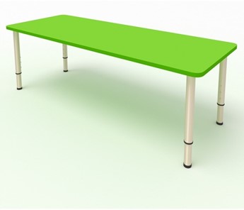 Детский стол 2-местный  (по одну сторону столешн.) СДО-2 (0-3) зеленый (МДФ) в Глазове