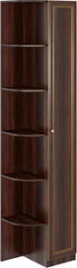 Угловой шкаф-стеллаж Беатрис М14 правый (Орех Гепланкт) в Сарапуле - предосмотр
