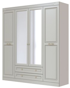 Шкаф четырехдверный в спальню Олимп ШР-4 (Фисташковый) 2 зеркала в Сарапуле