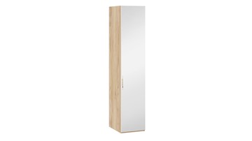Шкаф для белья Эмбер правый СМ-348.07.002 R (Яблоня Беллуно/Белый глянец) в Сарапуле