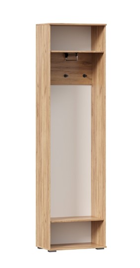 Шкаф одностворчатый Фиджи с декоративными накладками 659.300, Дуб Золотой/Антрацит в Сарапуле - изображение 2