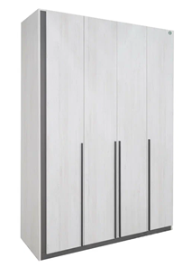 Шкаф 4х-дверный Винтер-4, винтерберг/темно-серый в Сарапуле