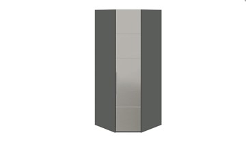 Угловой шкаф Наоми с зеркальной правой дверью, цвет Фон серый, Джут СМ-208.07.07 R в Ижевске