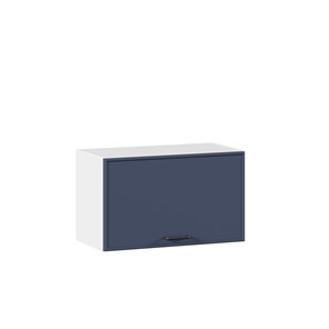 Навесной горизонтальный шкаф 600 Индиго ЛД 298.710.000.119, Белый/Тёмно-синий в Сарапуле