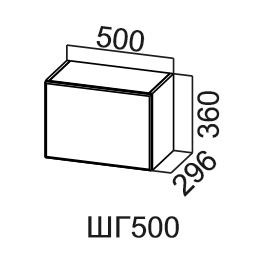 Навесной шкаф Модус, ШГ500/360, цемент светлый в Глазове