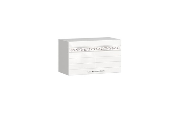 Кухонный шкаф над вытяжкой Анастасия 600 002.021.000 белый глянец в Сарапуле - изображение