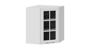 Шкаф кухонный угловой Скай ВУ45_72-(40)_1ДРс (Белоснежный софт) в Сарапуле