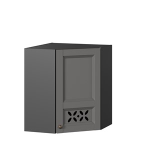 Кухонный шкаф Амели-3 угловой 600 ЛД 299.610.000.056, Черный/Оникс серый в Сарапуле