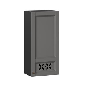 Шкаф кухонный Амели-3 высокий 400 ЛД 299.420.000.041, Черный/Оникс серый в Сарапуле