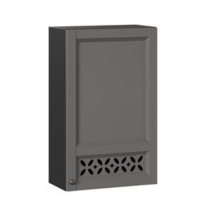 Кухонный шкаф Амели-3 высокий 600 ЛД 299.450.000.047, Черный/Оникс серый в Сарапуле