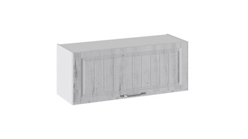 Навесной кухонный шкаф Прованс (Белый глянец/Санторини светлый) В_36-90_1ДО в Сарапуле