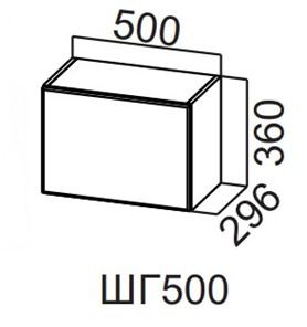 Навесной шкаф Вельвет ШГ500/360 в Глазове