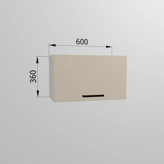 Кухонный шкаф ВГ 60, Сатин/Белый в Сарапуле - изображение 1