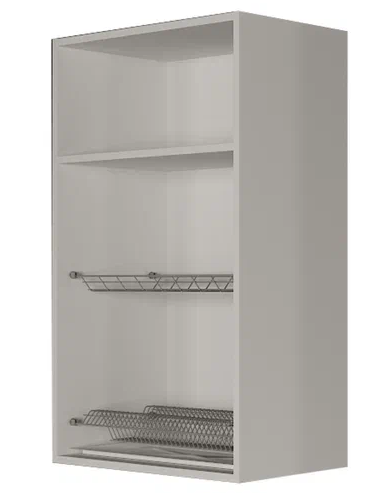 Навесной шкаф ВС9 60, Сатин/Белый в Сарапуле - изображение 1