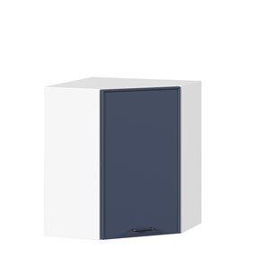 Настенный угловой шкаф Индиго ЛД 298.610.000.116, Белый/Тёмно-синий в Сарапуле