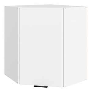 Навесной кухонный шкаф Стоун  L600x600 (1 дв. гл.) (белый/джелато софттач) в Сарапуле