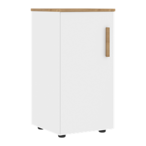 Низкий шкаф колонна с левой дверью FORTA Белый-Дуб Гамильтон FLC 40.1 (L) (399х404х801) в Глазове