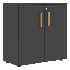 Шкаф широкий низкий с малыми дверцами FORTA Черный Графит FLC_80.1_Z__grafit.png FLC 80.1(Z) (798х404х801) в Сарапуле