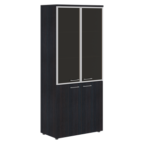 Шкаф комбинированный с дверьми в алюминиевой рамке и топом XTEN Дуб Юкон XHC 85.7  (850х410х1930) в Сарапуле