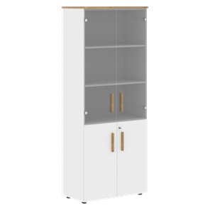 Шкаф комбинированный FORTA Белый-Дуб Гамильтон FHC 80.2(Z) (798х404х1965) в Сарапуле