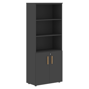 Широкий шкаф высокий FORTA Черный Графит  FHC 80.5(Z) (798х404х1965) в Сарапуле