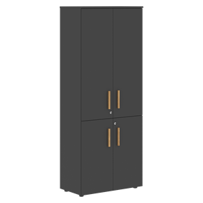 Шкаф комбинированный FORTA Черный Графит FHC 80.2(Z) (798х404х1965) в Сарапуле