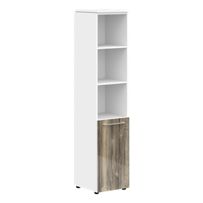 Шкаф высокий MORRIS  Дуб Базель/ Белый MHC 42.5  (429х423х1956) в Сарапуле