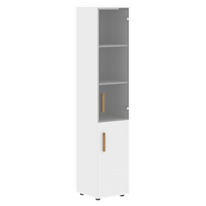 Высокий шкаф с  дверью колонна FORTA Белый FHC 40.2 (L/R) (399х404х1965) в Сарапуле
