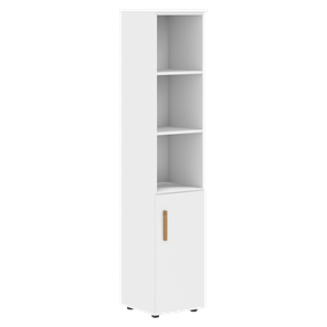 Высокий шкаф колонна с глухой малой дверью правой FORTA Белый FHC 40.5 (R) (399х404х1965) в Сарапуле