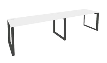 Стол на металлокаркасе O.MO-RS-2.4.7, Антрацит/Белый бриллиант в Сарапуле