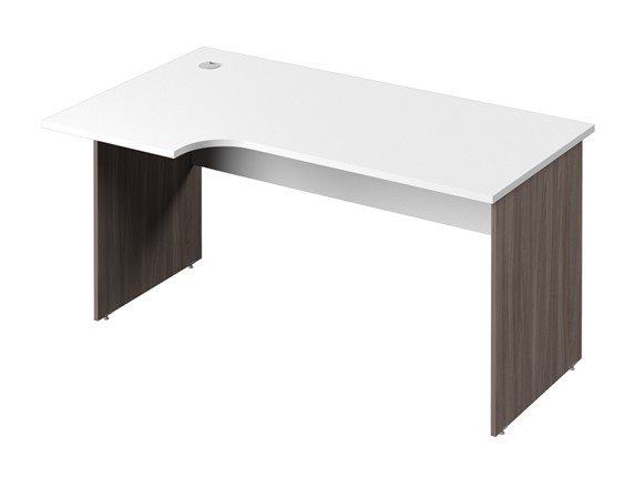 Эргономичный стол С-35 левый, цвет Белый/Джара Госфорт в Сарапуле - изображение