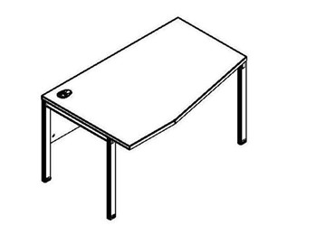 Эргономичный стол XMCT 149L, левый, 1400х900х750 в Сарапуле - предосмотр