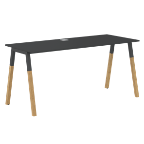 Письменный стол FORTA Черный Графит-Черный Графит-Бук FST 1367 (1380х670х733) в Сарапуле