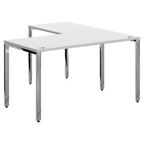 Письменный угловой  стол для персонала левый XTEN GLOSS  Белый  XGCT 1415.1 (L) (1400х1500х750) в Глазове