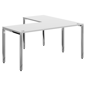 Письменный угловой  стол для персонала левый XTEN GLOSS  Белый XGCT 1615.1 (L) (1600х1500х750) в Глазове