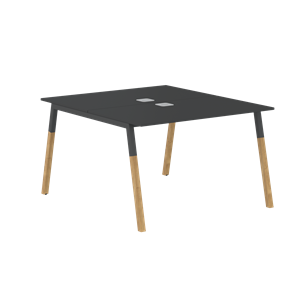 Переговорный стол FORTA Черный Графит-Черный Графит-Бук  FWST 1113 (1180x1346x733) в Глазове