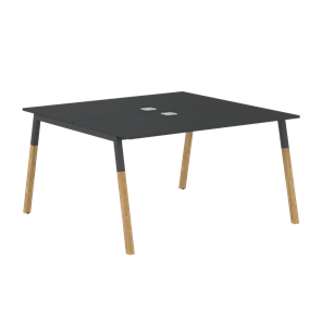 Переговорный стол FORTA Черный Графит-Черный Графит-Бук  FWST 1313 (1380x1346x733) в Глазове