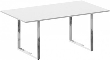 Конференц-стол переговорный Metal system direct БО.ПРГ-180 Белый в Глазове