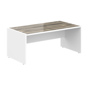 Стол для руководителя MORRIS Дуб Базель/Белый MST 189 (1800x900x750) в Сарапуле