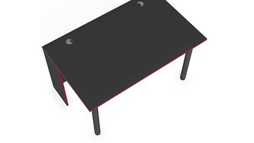Компьютерный стол SKILLL SSTG 1385.1 , (1360x850x750), Антрацит/ Красный в Сарапуле - предосмотр 3