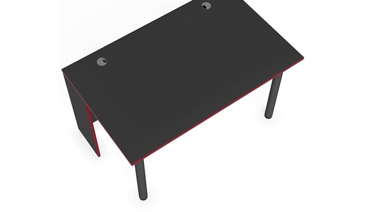 Компьютерный стол SKILLL SSTG 1385.1 , (1360x850x750), Антрацит/ Красный в Сарапуле - изображение 3