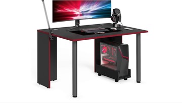 Компьютерный стол SKILLL SSTG 1385.1 , (1360x850x750), Антрацит/ Красный в Сарапуле - предосмотр
