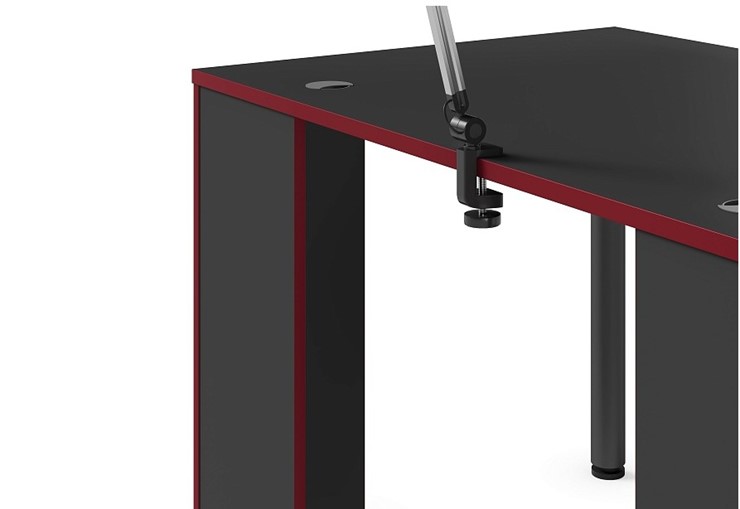 Компьютерный стол SKILLL SSTG 1385.1 , (1360x850x750), Антрацит/ Красный в Сарапуле - изображение 6